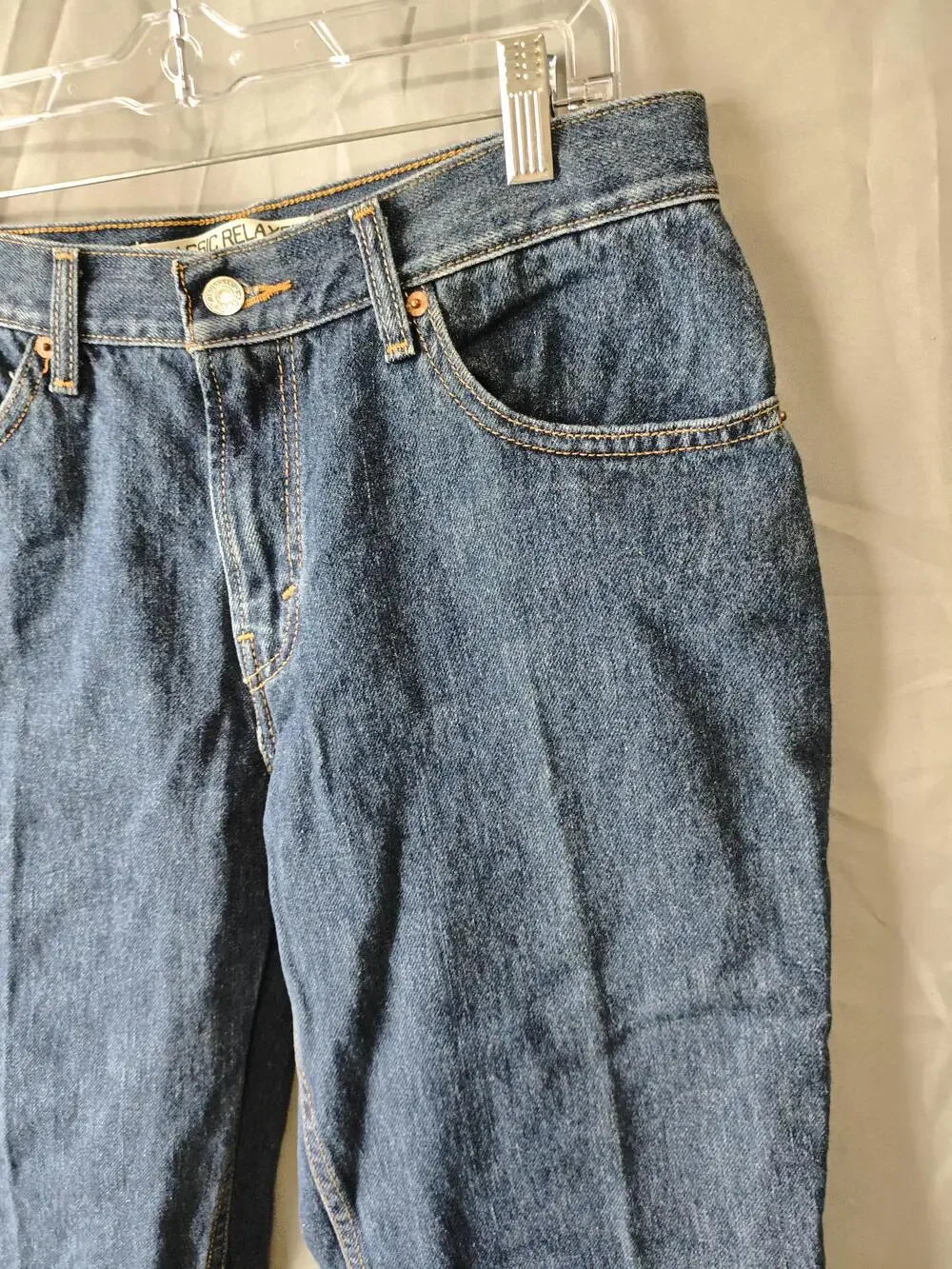 Levis 550 Jeans Mens 36x29 Blue Relaxed Fit Tapered Leg Classic Denim Pants